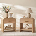 2‑Pack 1‑Drawer Shelf Night Stand