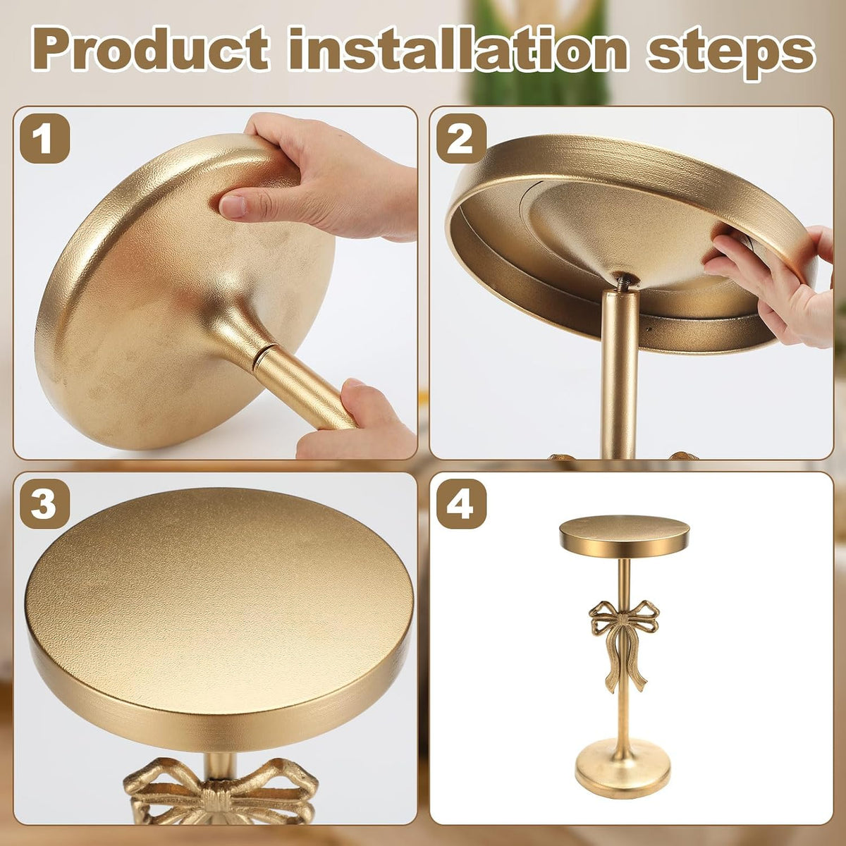 Gold Metal Round Martini Side Table  今天 14:36